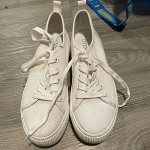White sneakers